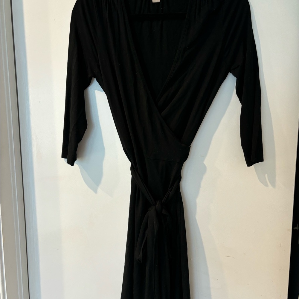 Banana Republic Black wrap around dress